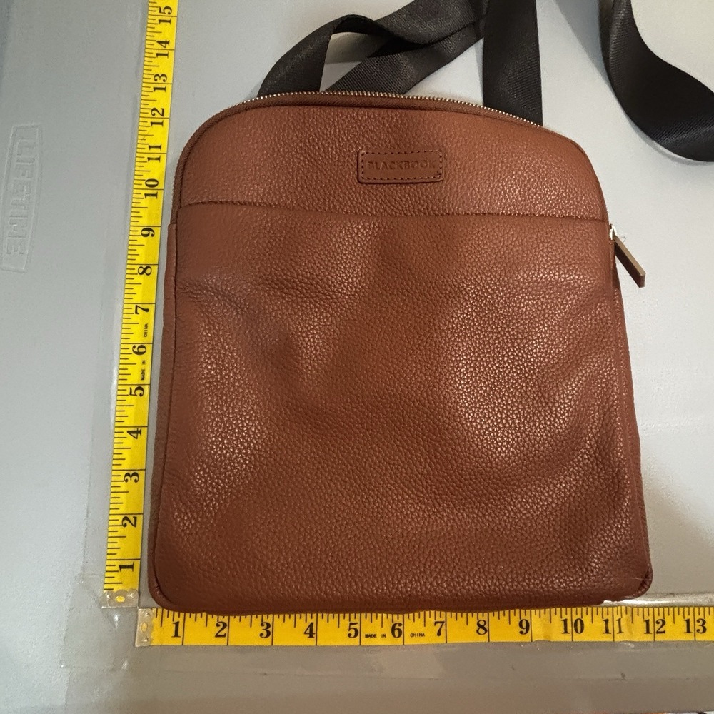 Bugatti Horizon 2 Blackbook Leather Crossbody Bag In Cognac Adjustable Straps - Picture 2 of 16